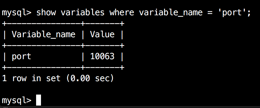 proper port number for mysql for mac